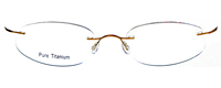 Rimless Titanium Eyeglasses Shape12