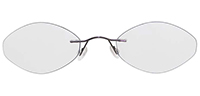 Rimless Titanium Eyeglasses Shape14