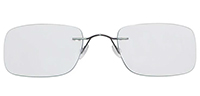Rimless Titanium Eyeglasses Shape16